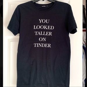 Boohoo Tinder Slogan T-Shirt